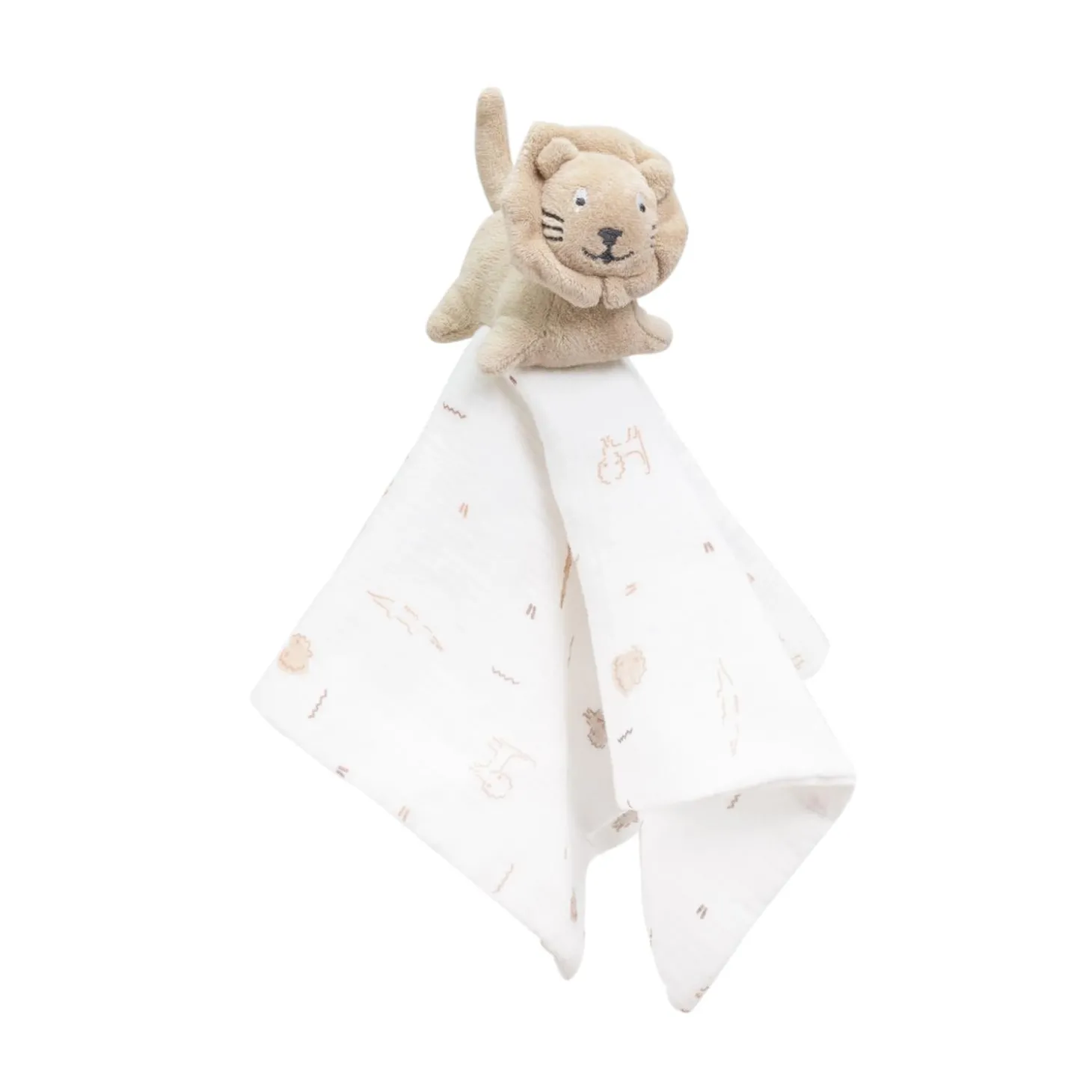Trois Kilos Sept Doudou lange Tam Tam Lion Sable 40x40 cm