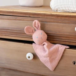 Trois Kilos Sept                    Doudou Lapin Lange    Terre De Sienne
