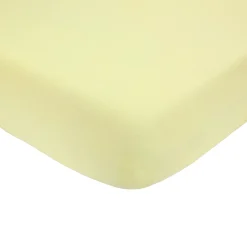 Trois Kilos Sept Drap Housse Jaune 70x140 cm
