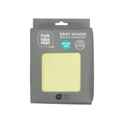 Trois Kilos Sept                    Drap Housse    Jaune            70x140 cm