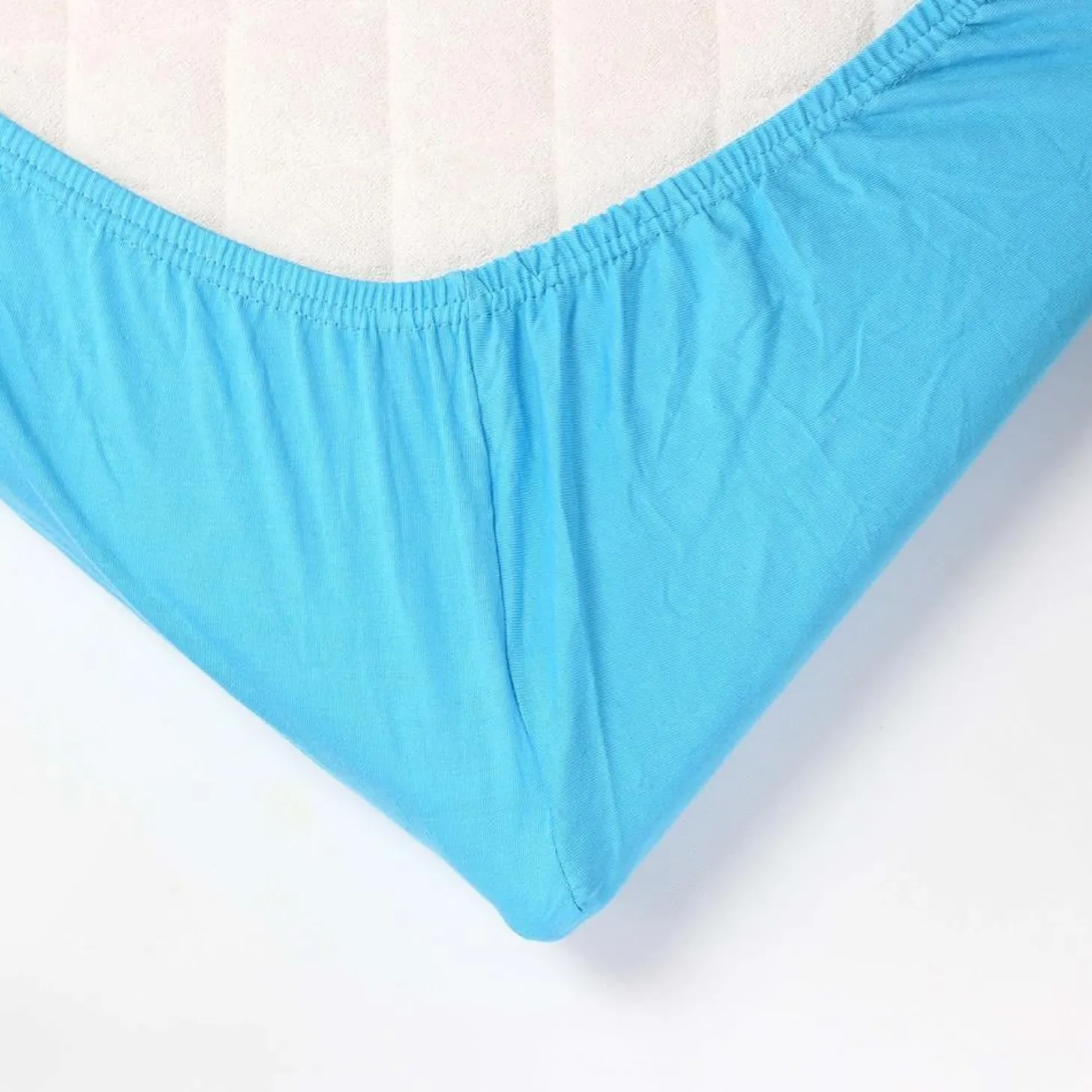 Trois Kilos Sept Drap Housse Turquoise 70x140 cm