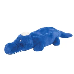 Trois Kilos Sept Grande peluche Croco Bleu Roi