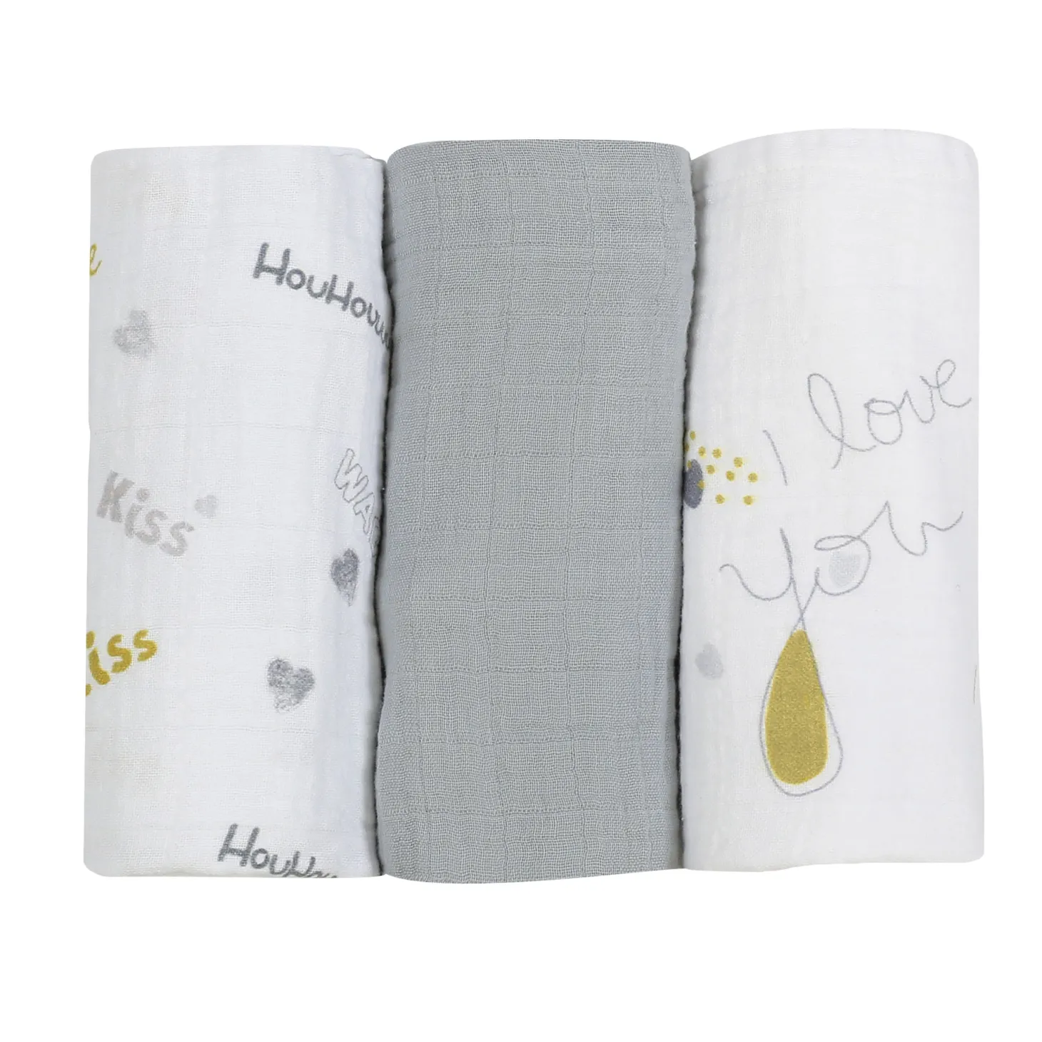 Trois Kilos Sept 3LANGES - I LOVE YOU Multicolore 70x70 cm