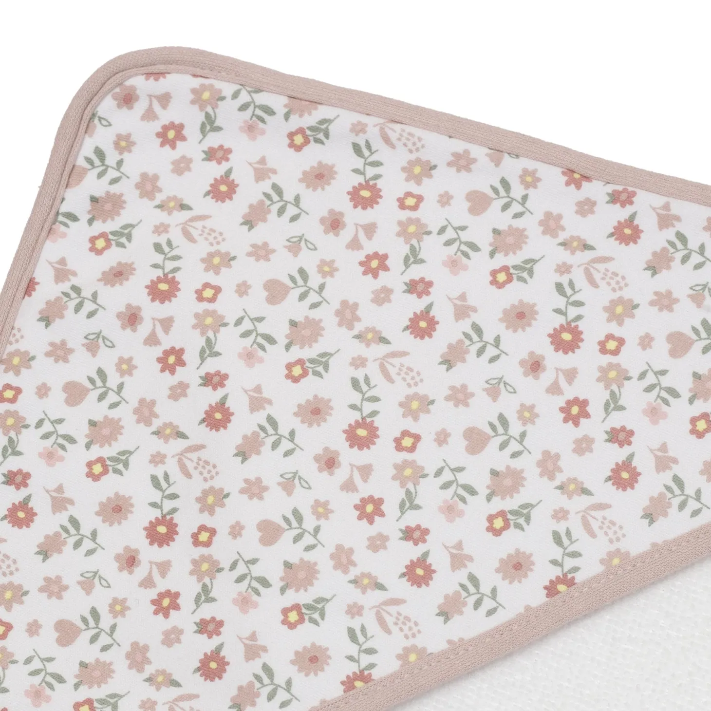 Trois Kilos Sept Lot 2 Capes de Bain Rose Liberty 70x70 cm