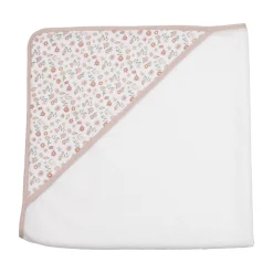 Trois Kilos Sept Lot 2 Capes de Bain Rose Liberty 70x70 cm