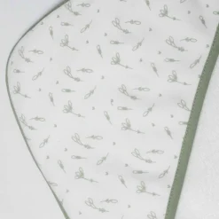 Trois Kilos Sept Lot 2 Capes de Bain Ours + Aop Vert Olive 70x70 cm
