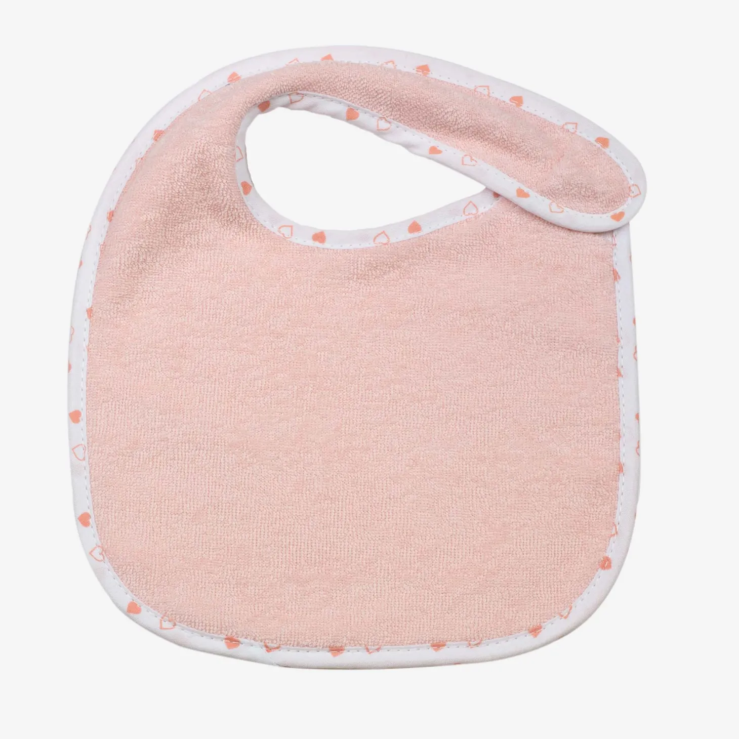 Trois Kilos Sept Lot de 7 bavoirs naissance Rose 18x21 cm