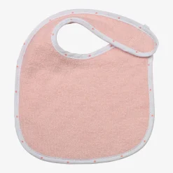 Trois Kilos Sept Lot de 7 bavoirs naissance Rose 18x21 cm