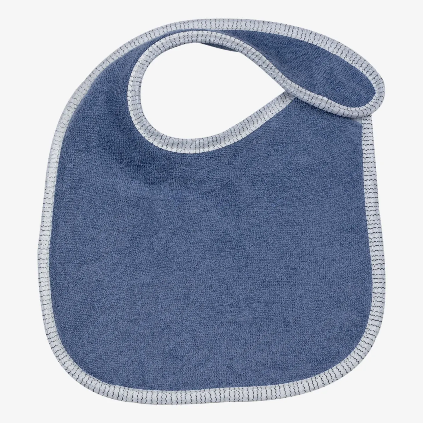 Trois Kilos Sept Lot de 7 bavoirs naissance Bleu 18x21 cm