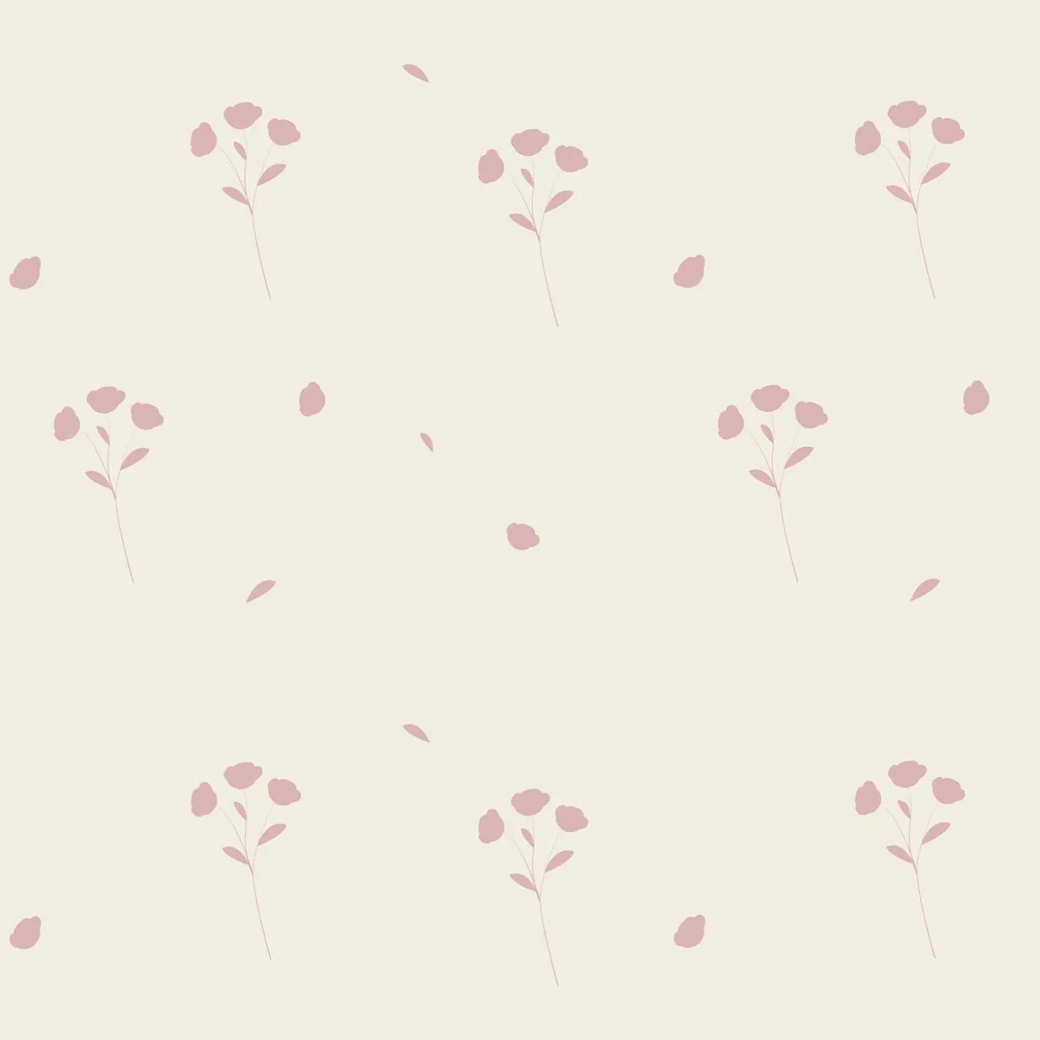 Trois Kilos Sept Lot de 2 Draps Housse pour Berceau Fleurs Roses Ecru 50x83 cm