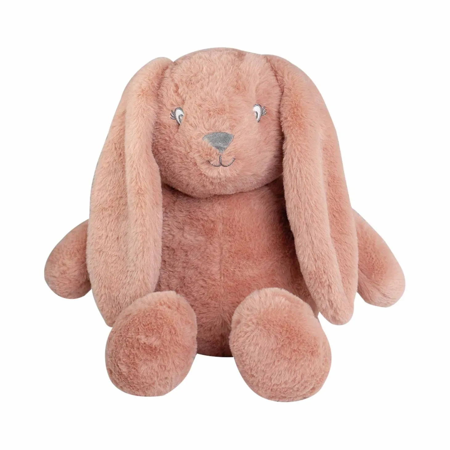 Trois Kilos Sept Peluche Lapin Hop Terre De Sienne 45 cm