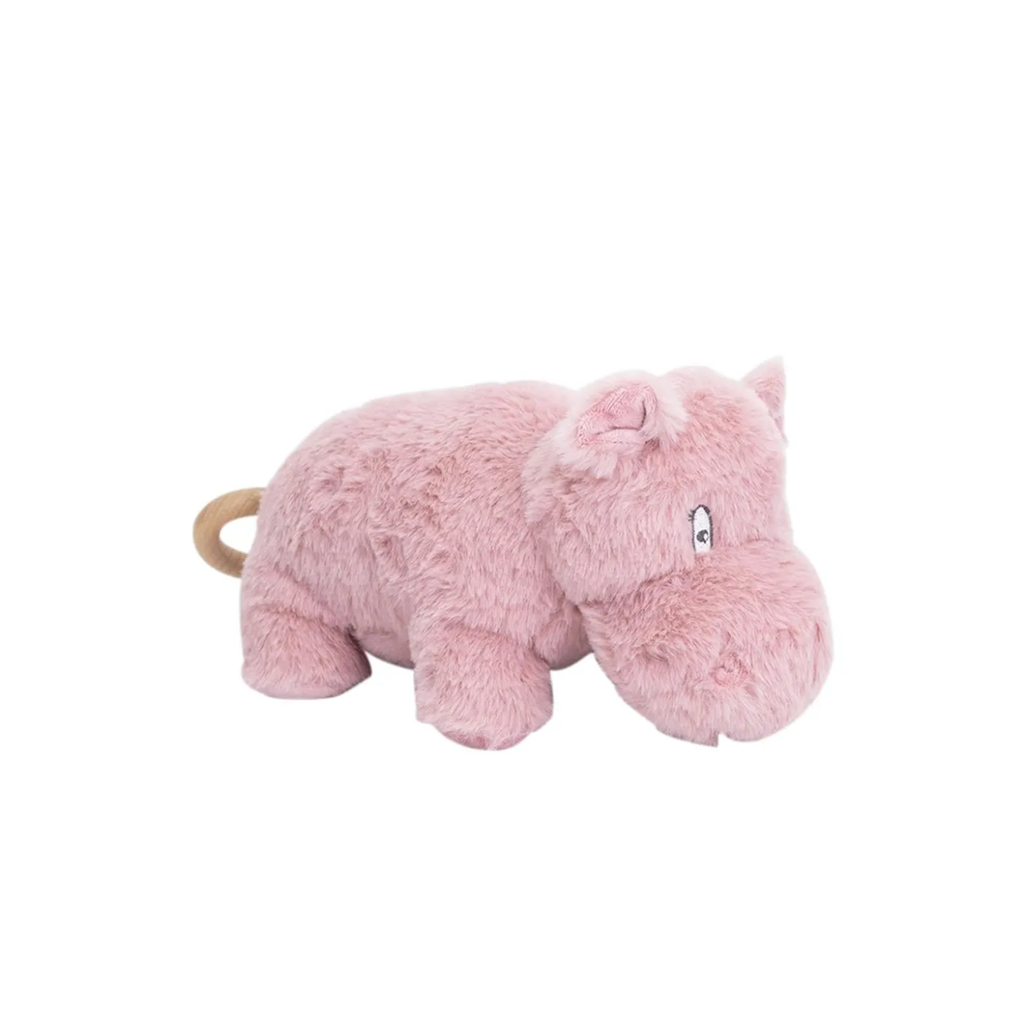 Trois Kilos Sept Peluche musicale Hipppo Vieux Rose