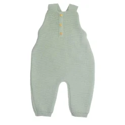 Trois Kilos Sept Salopette Maille Vert Olive 1-3 mois