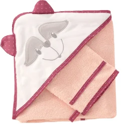 Trois Kilos Sept SET DE BAIN Blanc/Rose