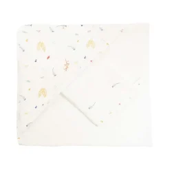 Trois Kilos Sept                    Set de bain Cache cache en fôret    70x70 cm