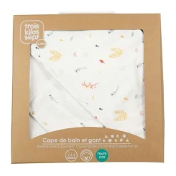 Trois Kilos Sept                    Set de bain Cache cache en fôret    70x70 cm