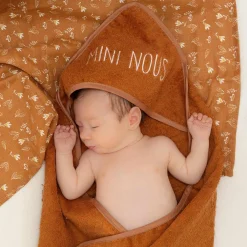 Trois Kilos Sept Set de Bain Mini Nous Camel 70x70 cm