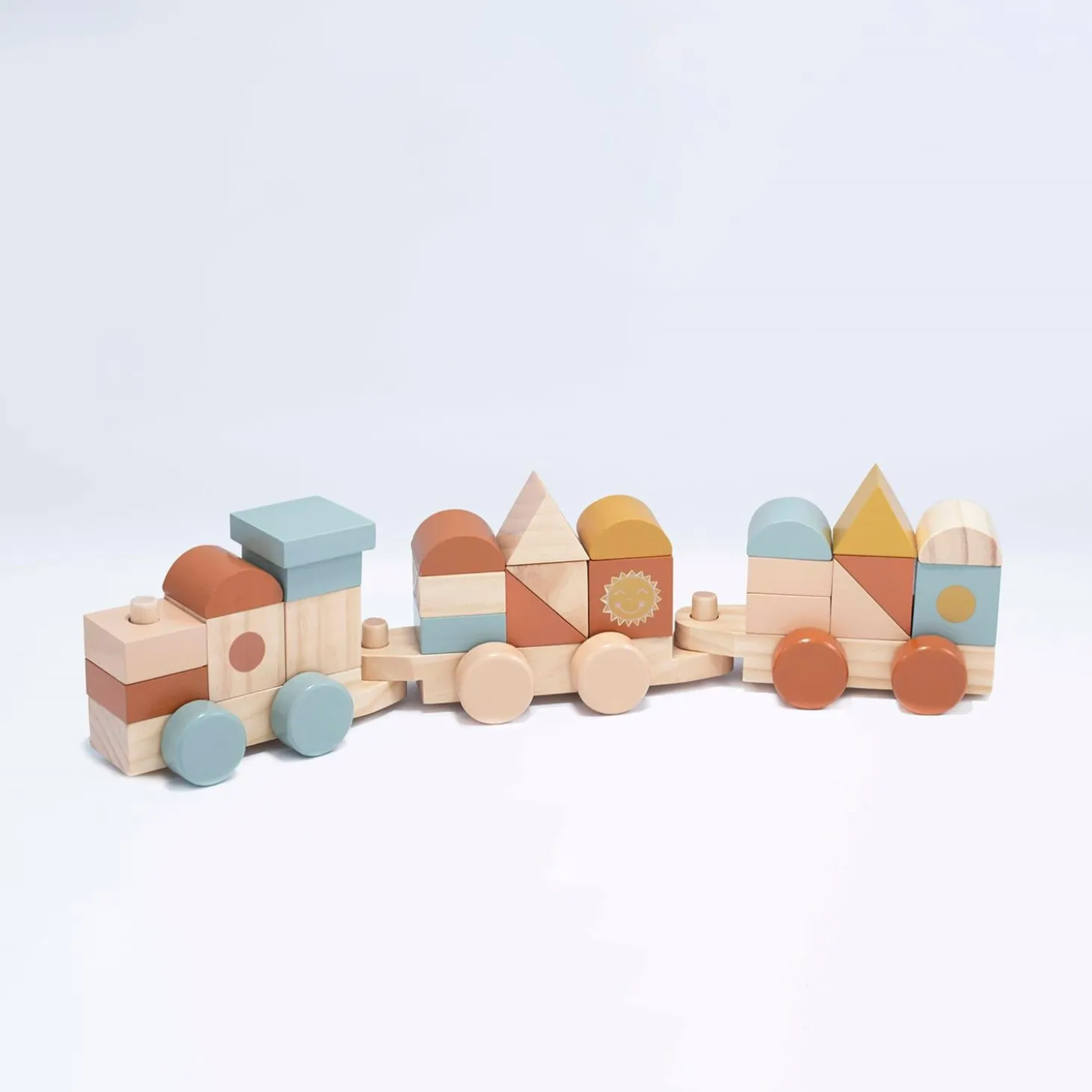 Trois Kilos Sept Train Empilable Multicolore