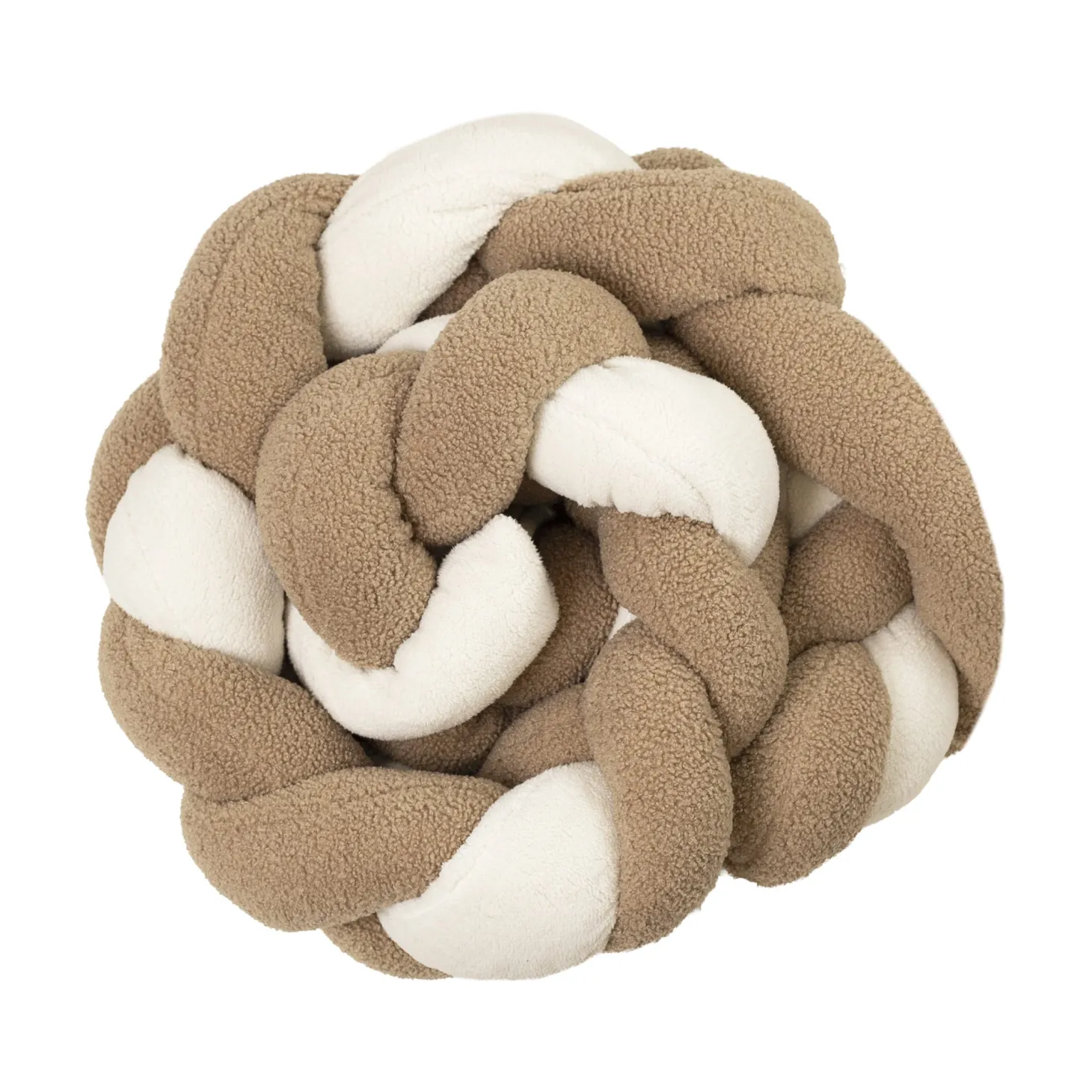 Trois Kilos Sept Tresse Decorative Ours Björn Ecru / Moka 200 cm