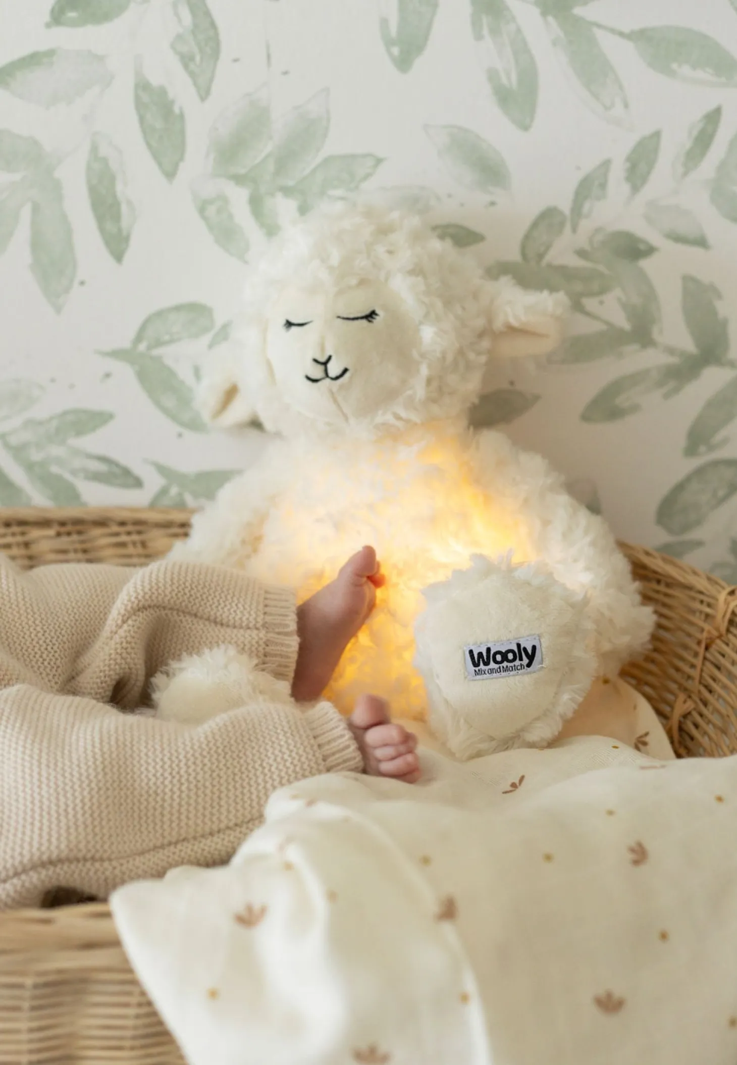 Trois Kilos Sept Veilleuse wooly Blanc