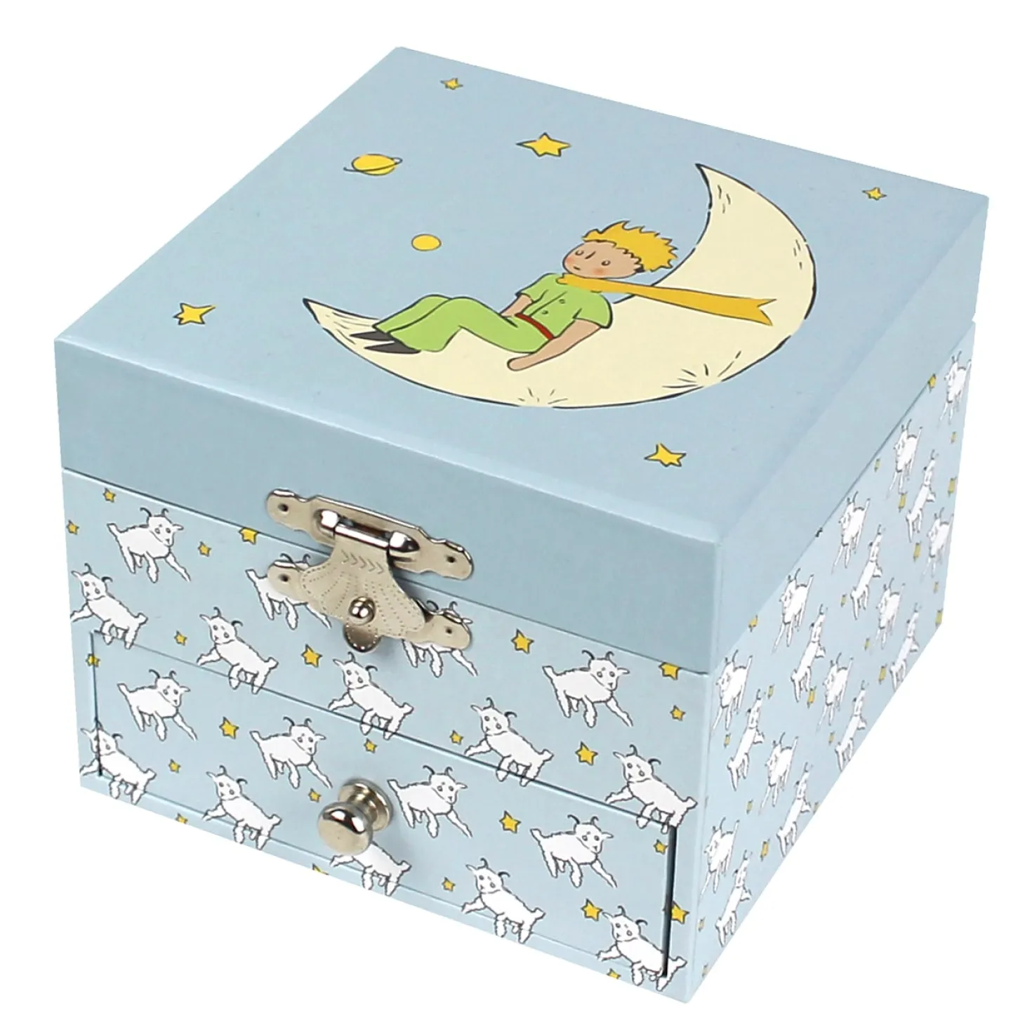 Trousselier Boîte à musique Cube Phosphorescent Le Petit Prince Et Mouton