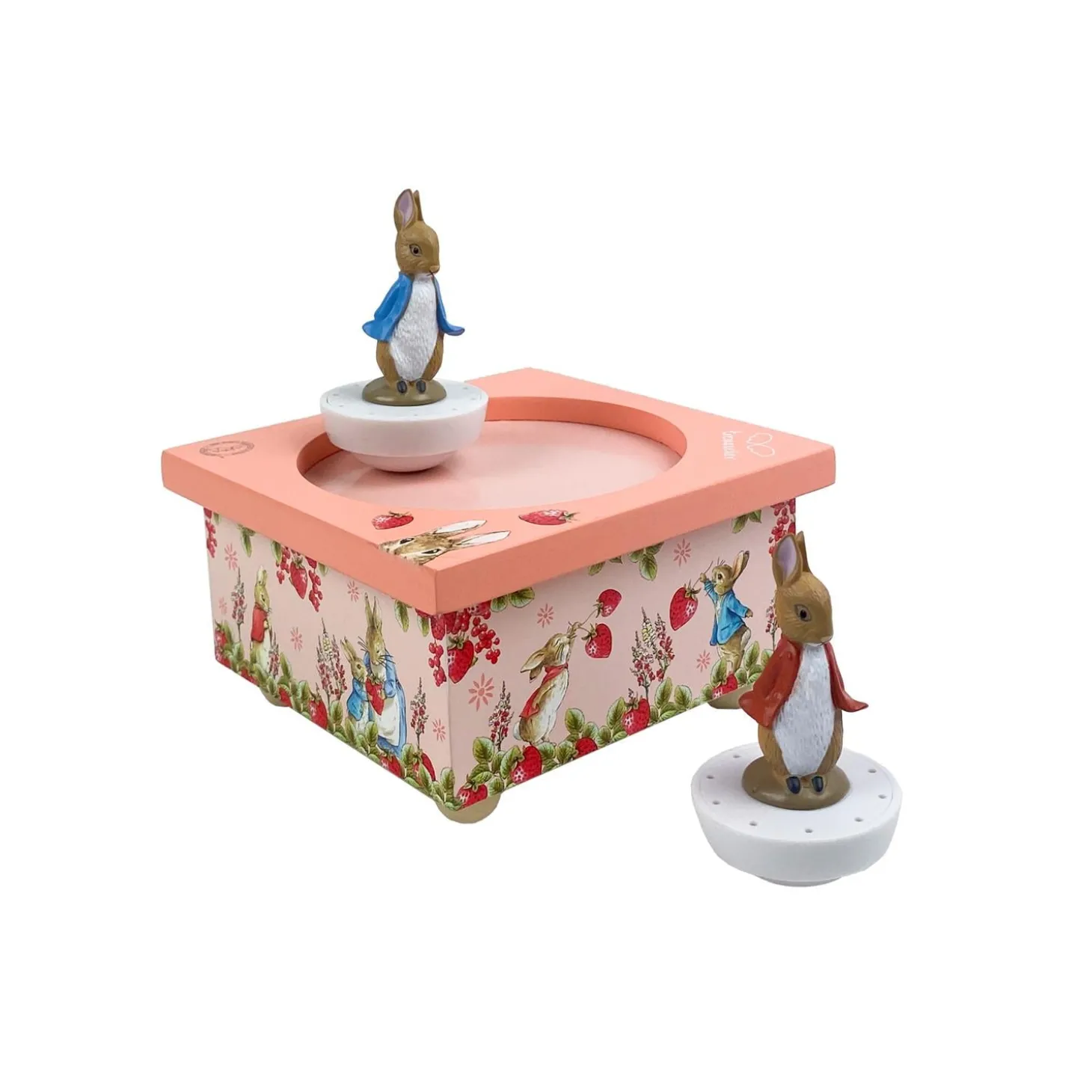 Trousselier Boîte à musique Cube Peter Rabbit© Fraises Rose