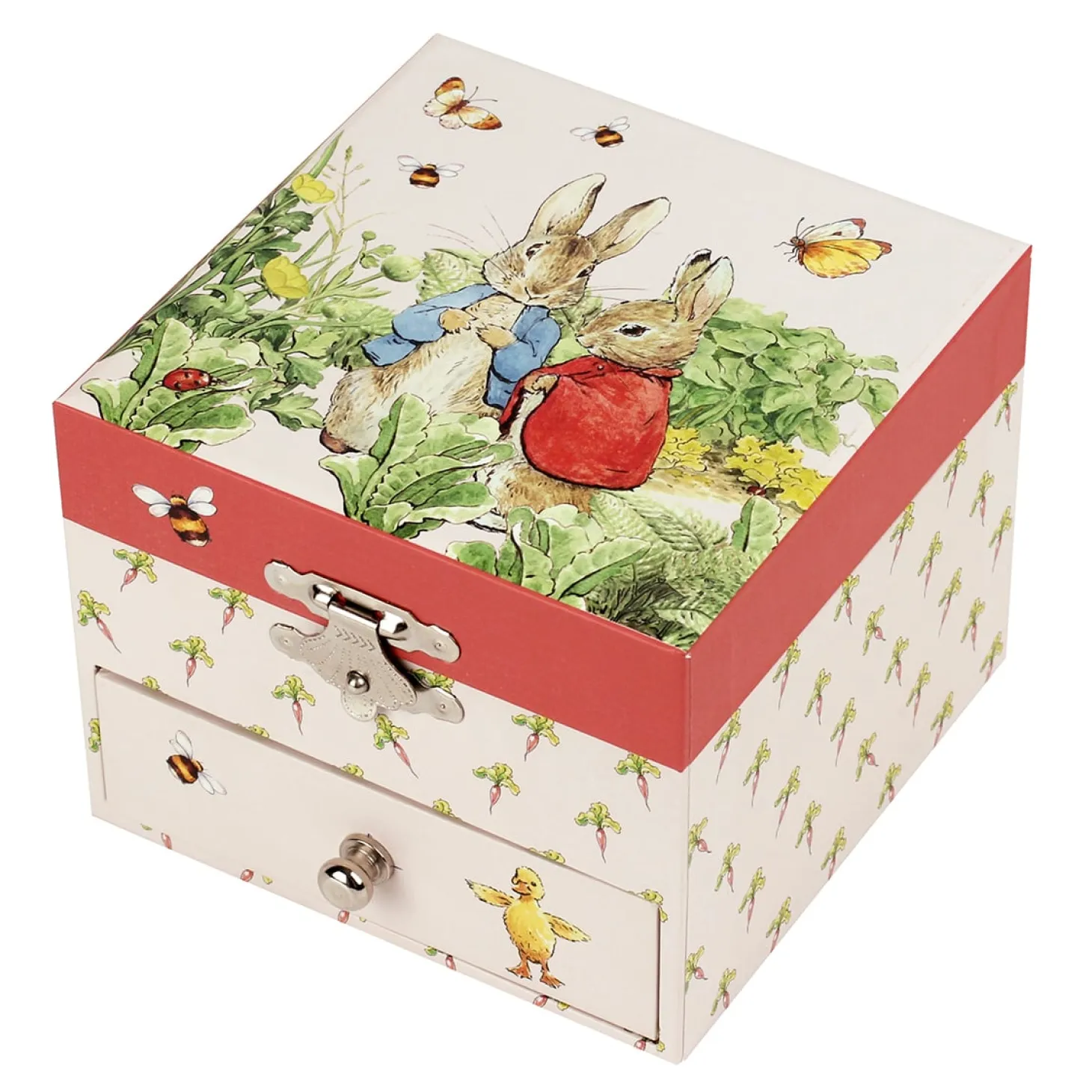 Trousselier Boîte à musique Cube Peter Rabbit - Carotte Rouge
