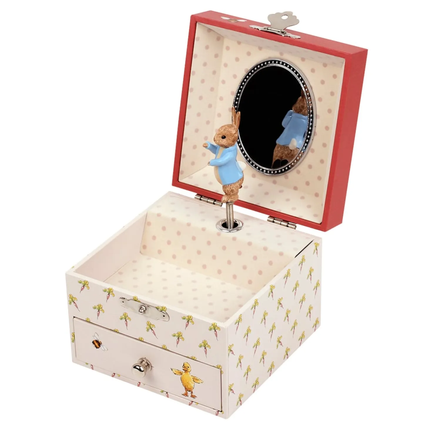 Trousselier Boîte à musique Cube Peter Rabbit - Carotte Rouge