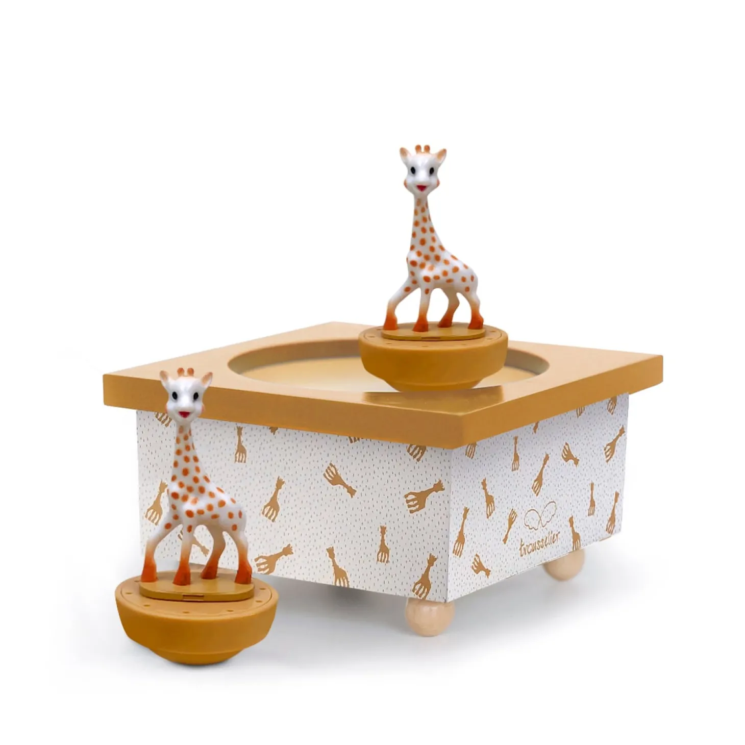 Trousselier Boîte à musique magnétique Sophie La Girafe Caramel