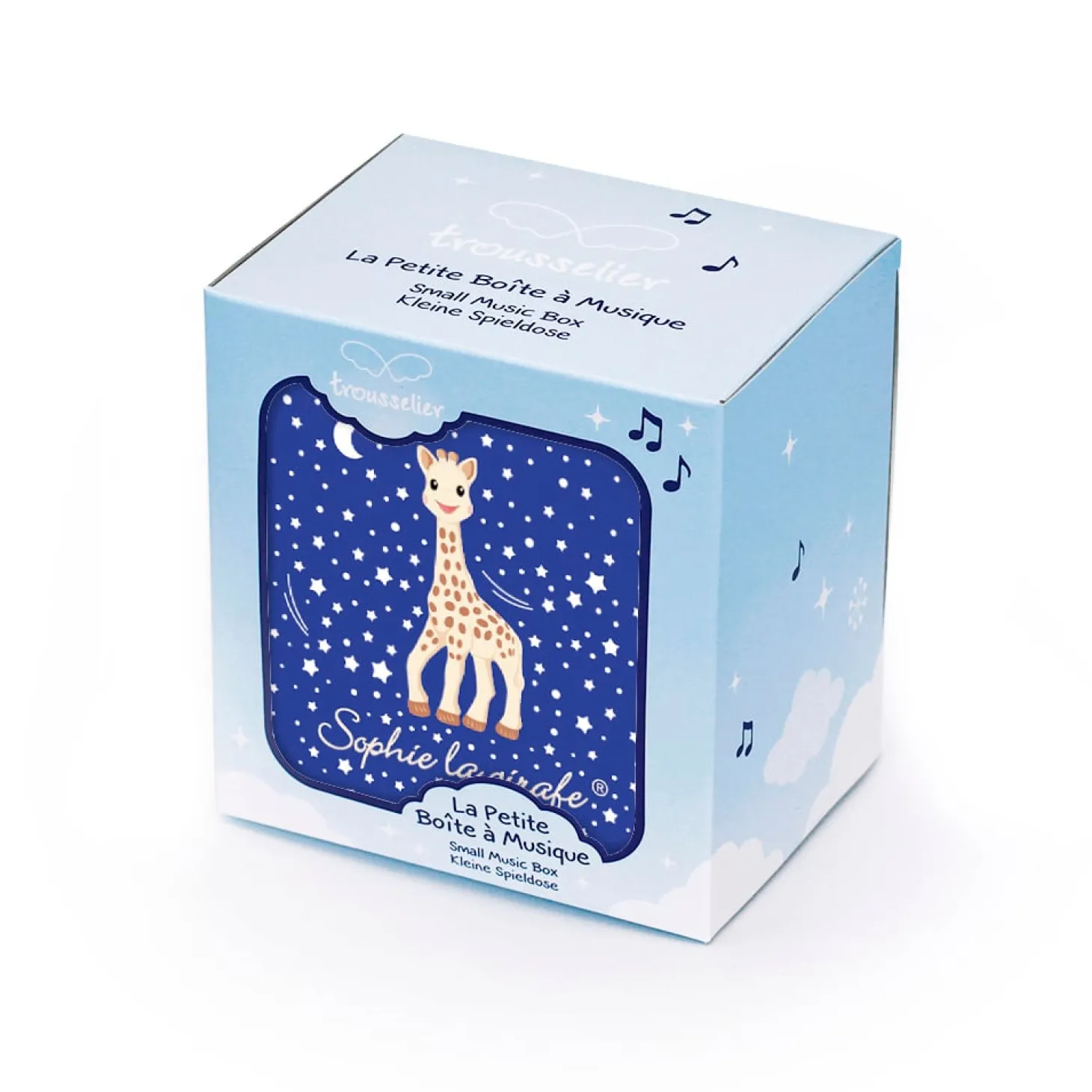 Trousselier Boîte à musique Sophie La Girafe Milky Way Bleu