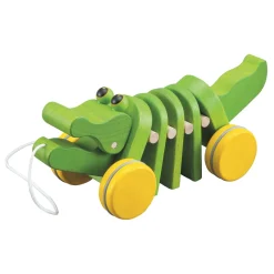 Trousselier Jouet Alligator à tirer Vert
