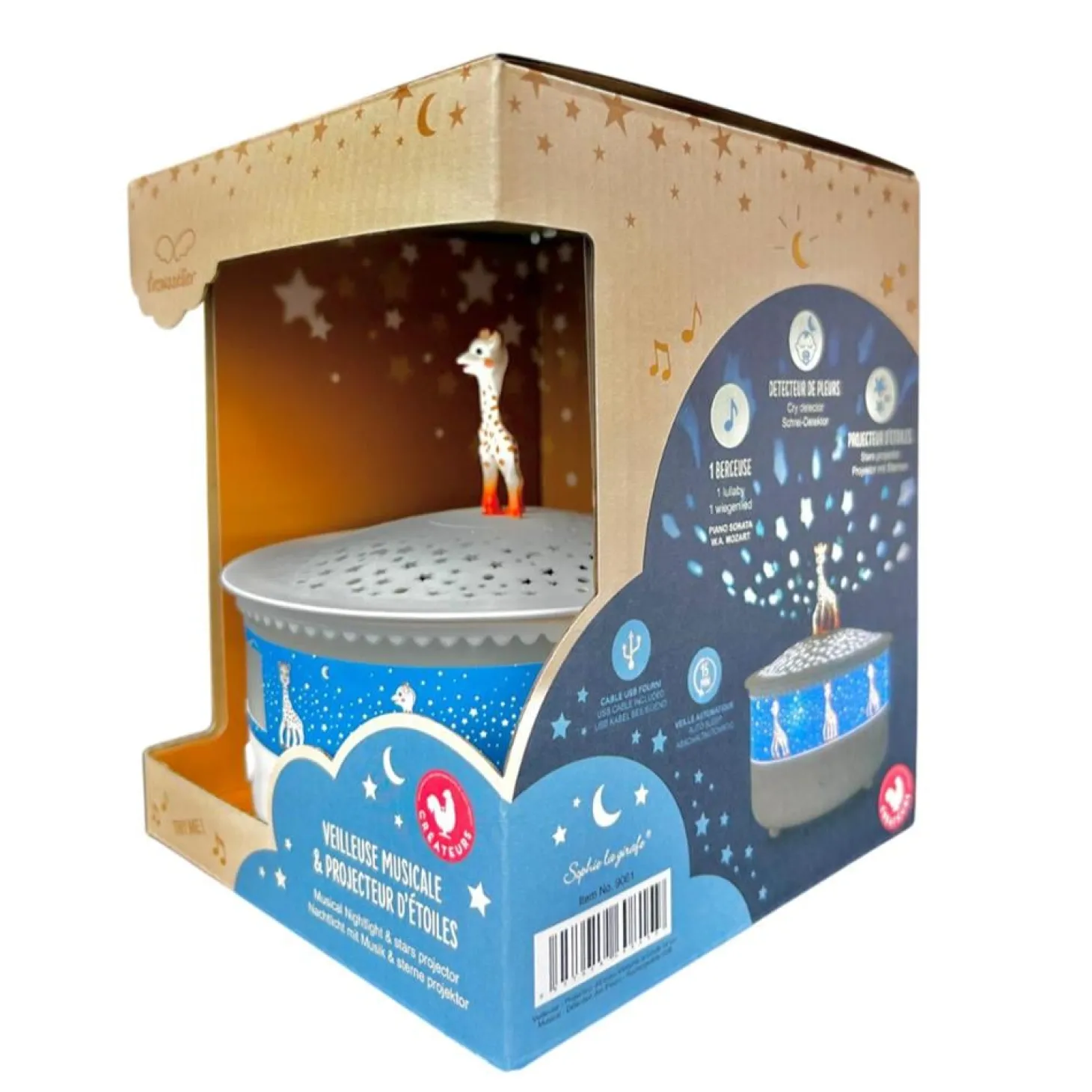 Trousselier Projecteur d'étoiles Sophie La Girafe Blanc