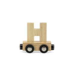 Tryco                    Lettre Train Naturel Lettre H    Bois Naturel