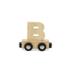 Tryco                    Lettre Train Naturel Lettre B    Bois Naturel