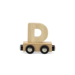 Tryco                    Lettre Train Naturel Lettre D    Bois Naturel