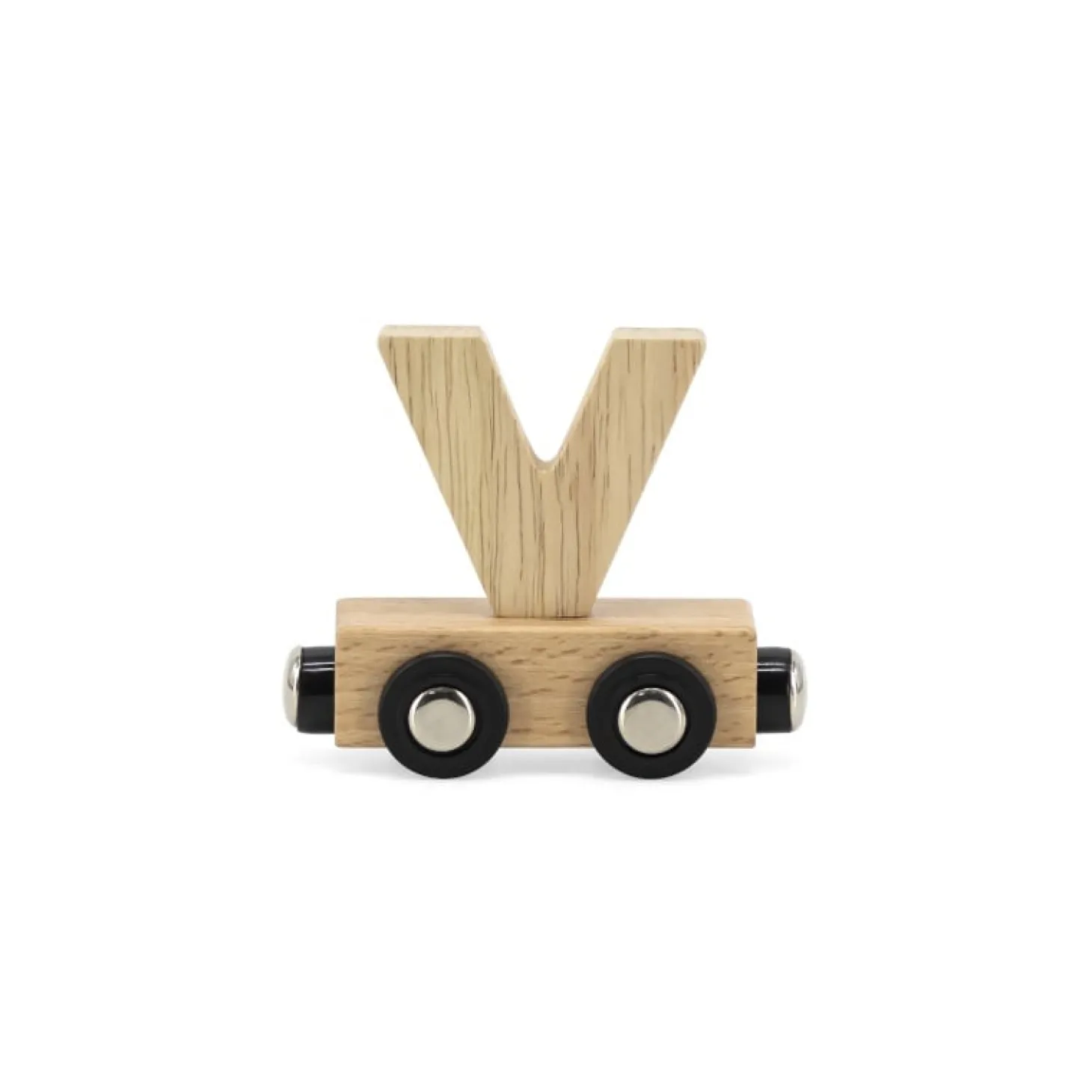 Tryco Lettre Train Naturel Lettre V Bois Naturel