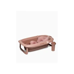Twistshake Kit bain de luxe Baignoire + Pied + coussin + rinceur Rose Délavé
