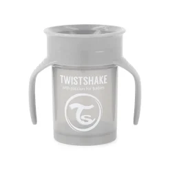 Twistshake                    ​​Tasse 360    Pastel Gris            6 mois