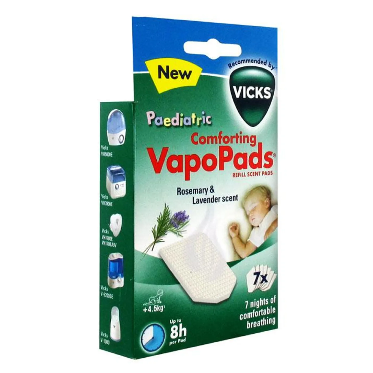 Vicks Tablettes VapoPads 7 recharges Lavande & Romarin