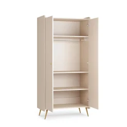Vox Armoire à 2 portes Lunea Sable Beige