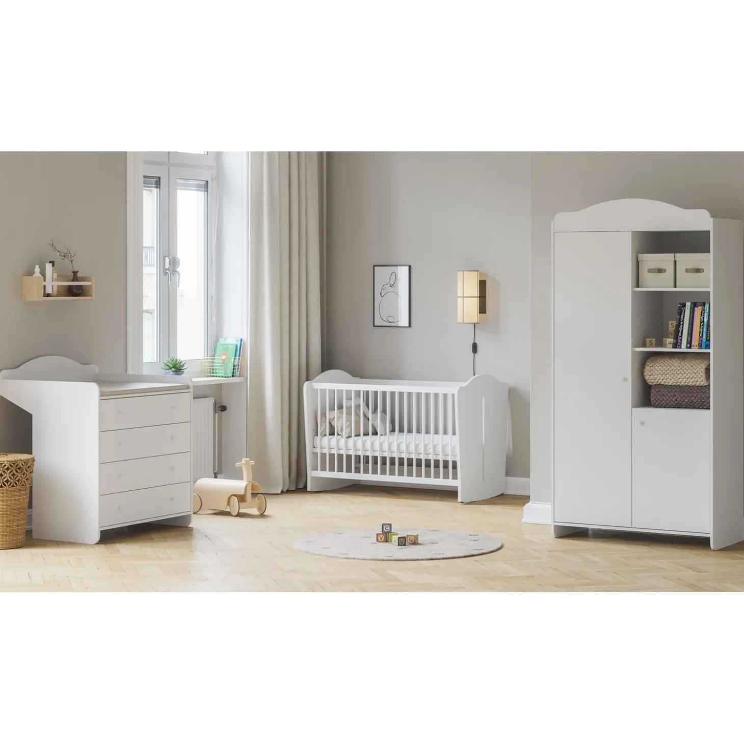 Vox Armoire 2 portes Megeve Blanc