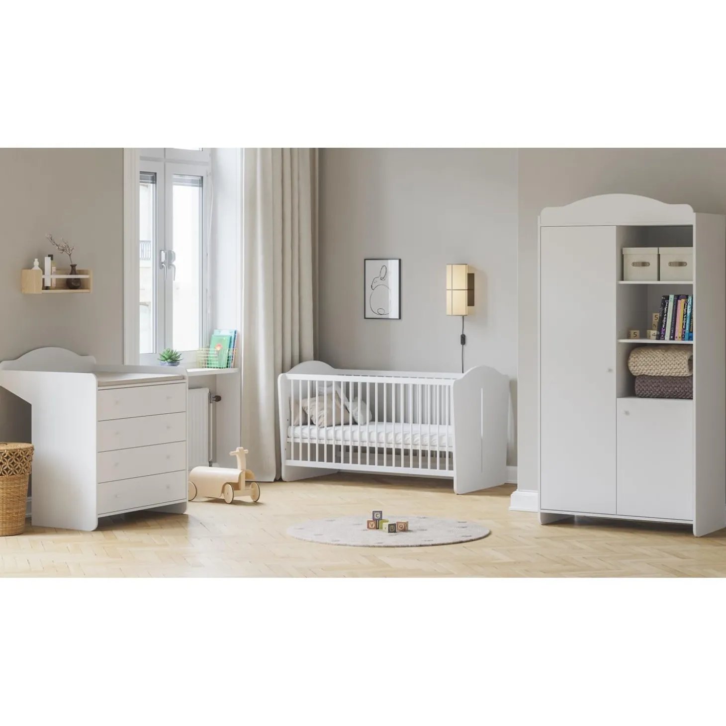 Vox Armoire 2 portes Megeve Blanc