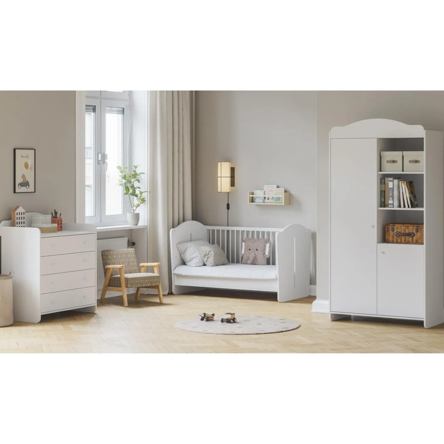 Vox Armoire 2 portes Megeve Blanc