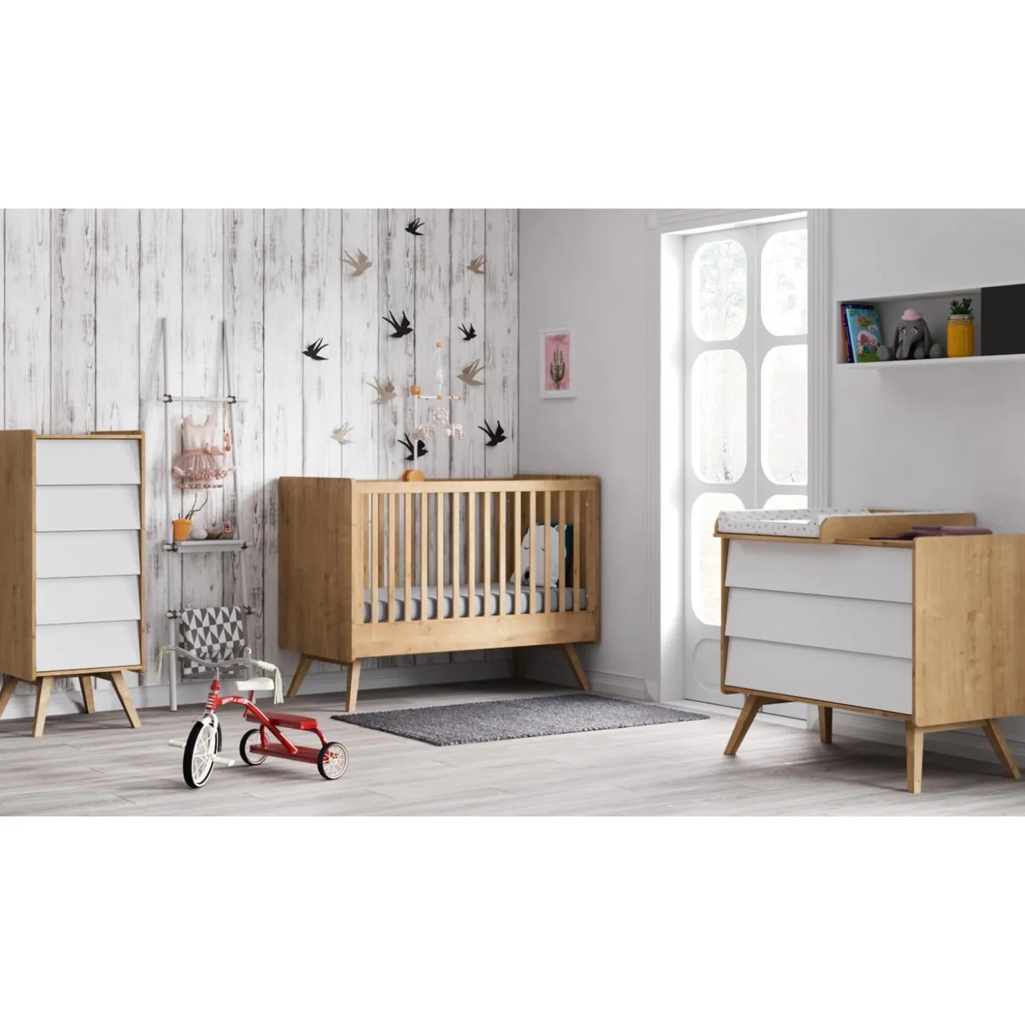 Vox Chiffonnier Vintage Bois/Blanc