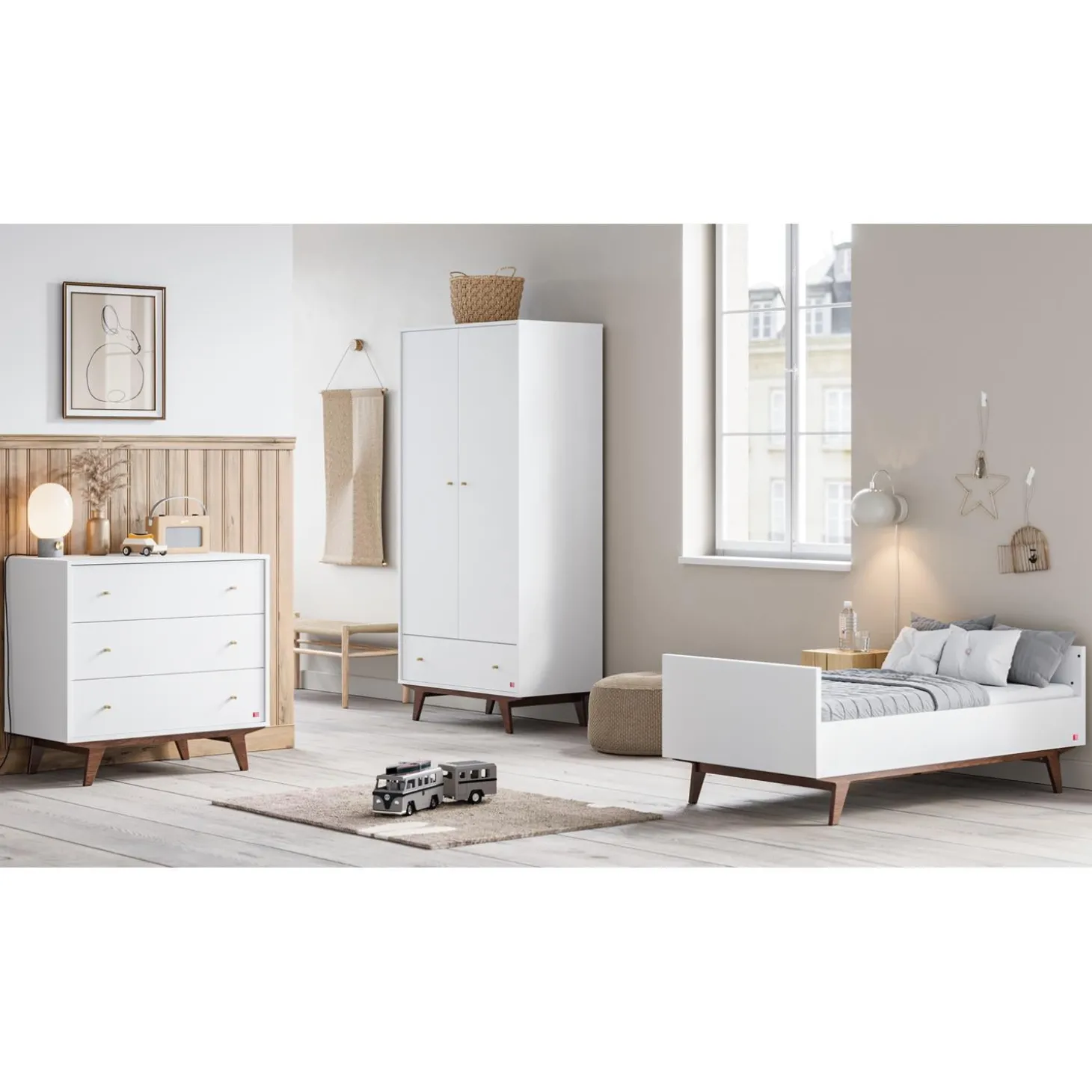 Vox Commode Mid II Blanc/Noix