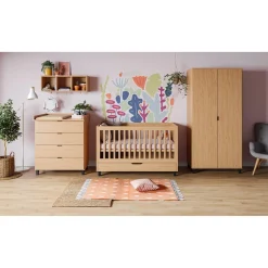 Vox Commode 4 tiroirs Simple Bois/Noir
