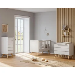 Vox                    Commode Vintage     Blanc/chêne