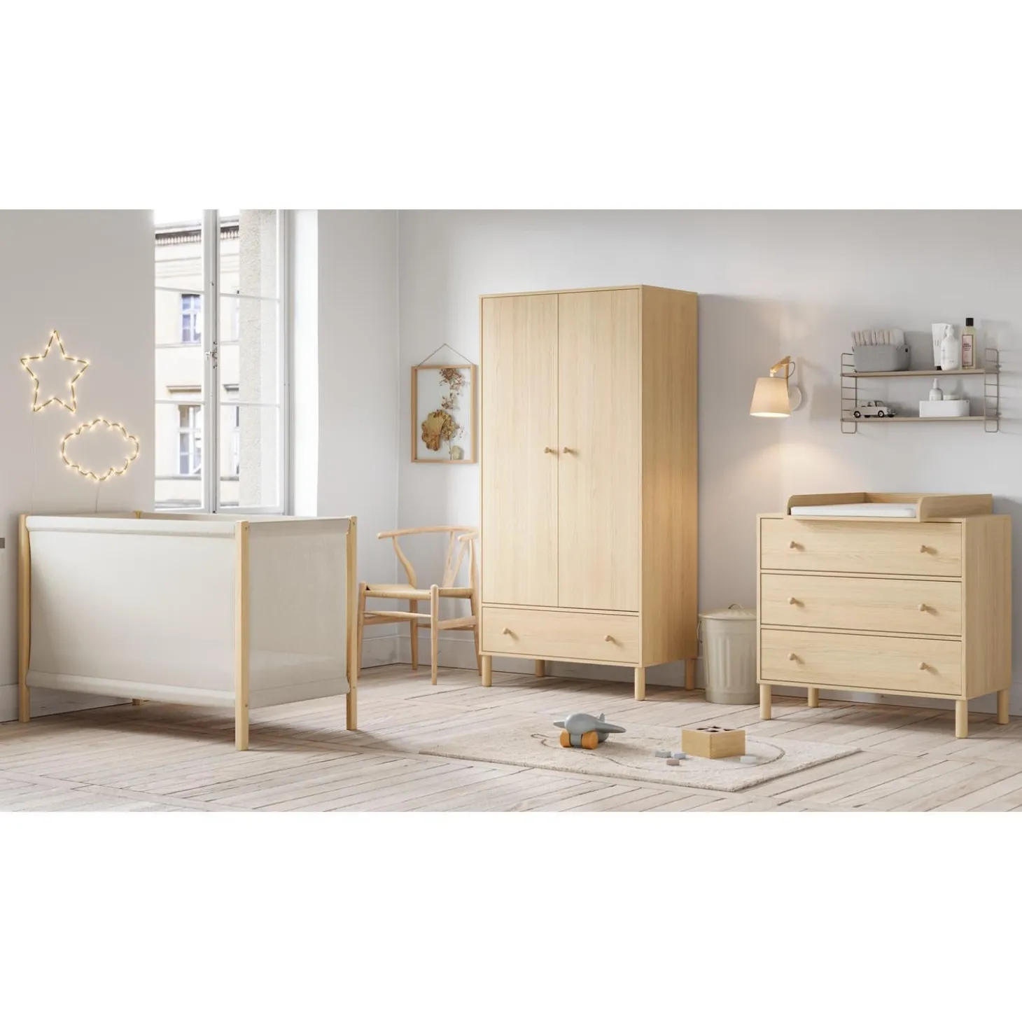 Vox Lit bébé Tela Bois/Beige 60x120 cm
