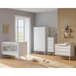 Vox Plan à langer Vintage Blanc/Chêne