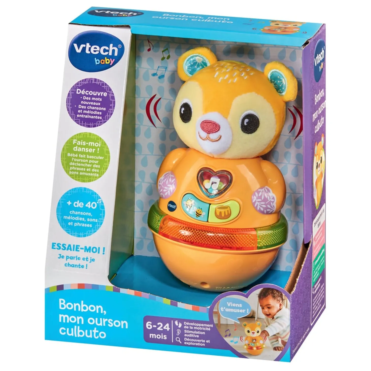 VTech Baby Bonbon mon ourson culbuto Multicolore